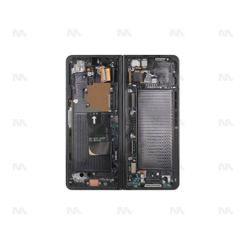 Chassis + Ecran Officiel Service Pack + Vitre pour Samsung Galaxy Z Fold4 5G F936B - Phantom Black