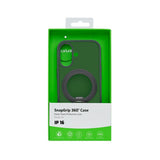 Coque Rixus SnapGrip 360 avec Anneau Support pour Apple iPhone 16 - Noir