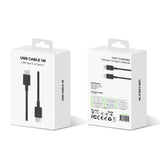 Câble de recharge rapide US5001M USB-C vers USB-C 100 cm noir