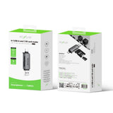 Lecteur de carte SD/TF USB-C 4 en 1 USB 3.0 Rixus RXCR02 – Gris sidéral