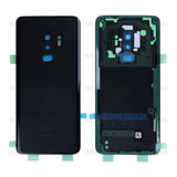 Vitre arrière pour Samsung Galaxy S9 Plus G965F avec objectif - Noir nuit - OEM