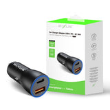 Chargeur voiture Rixus RXCC12 USB-C PD+QC3.0 38 W noir