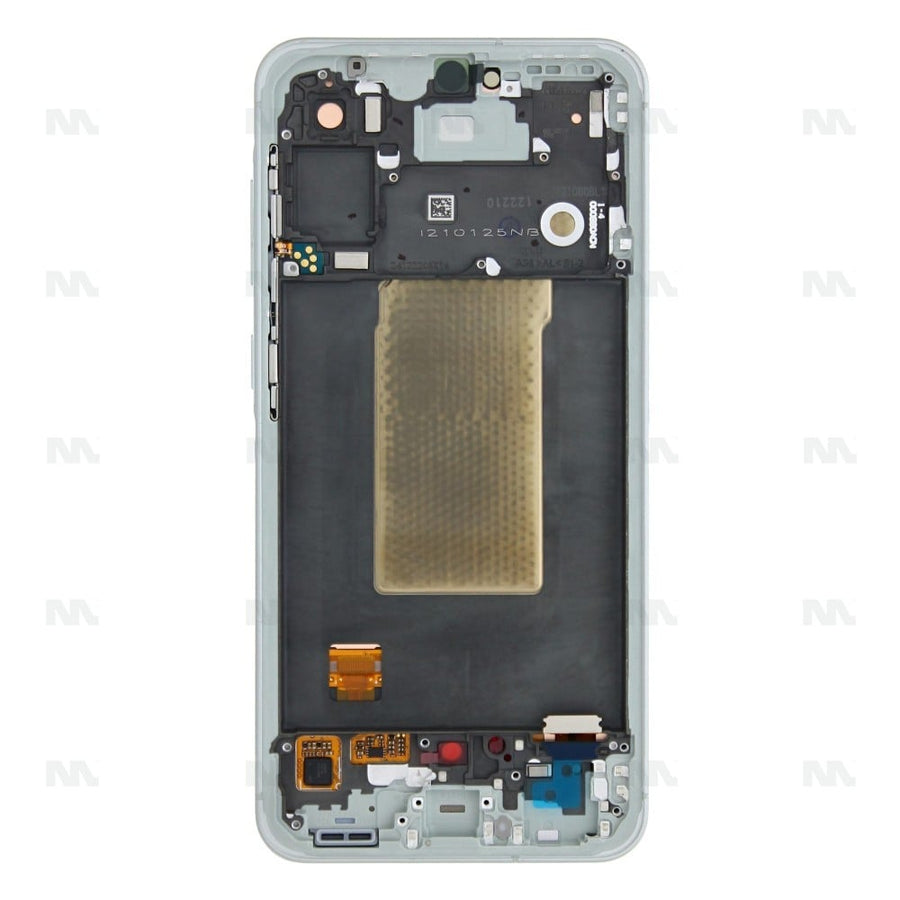 Chassis + Ecran Officiel Service Pack + Vitre pour Samsung Galaxy A56 A566B - Gris Clair