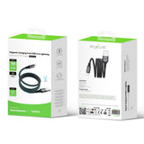 Câble de recharge magnétique Rixus RXUC66AL USB-A vers Lightning 100 cm 10 W noir