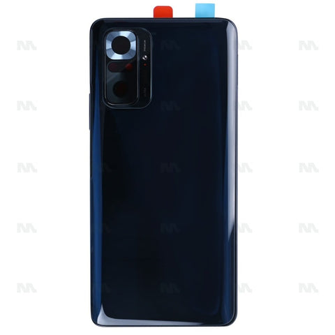Vitre arrière pour Xiaomi Redmi Note 10 Pro avec objectif - gris onyx - OEM