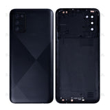 Vitre arrière pour Samsung Galaxy A02s A025F avec objectif noir Original