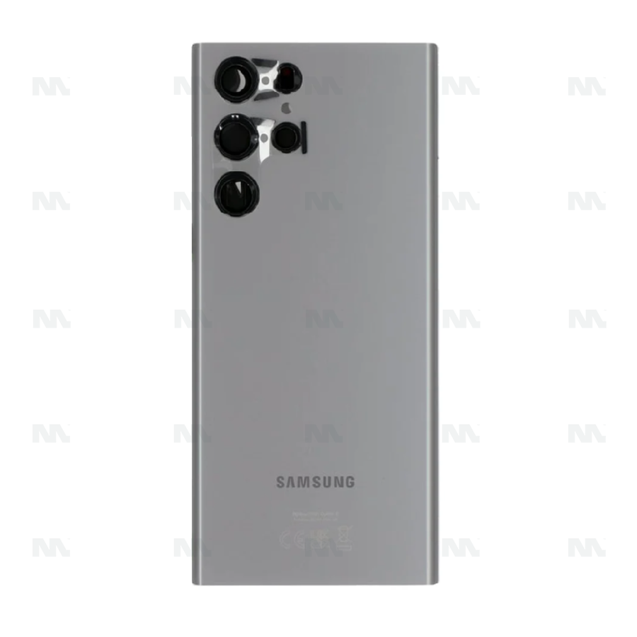 Vitre arrière pour Samsung Galaxy S22 Ultra S908B avec objectif graphite Original