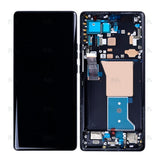Écran complet sur châssis Original pour Motorola Edge 40 Pro, Moto X40 - Noir Interstellaire