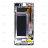 Chassis + Ecran Officiel Service Pack + Vitre pour Samsung Galaxy S10 Plus G975F - Ceramic White
