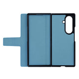 Étui portefeuille Rixus avec porte-stylo pour Samsung Galaxy Z Fold 7 bleu sierra