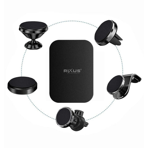 Feuille magnétique pour téléphone Rixus RXHM25, 4 sets, noir
