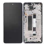 Chassis + Ecran Original OEM + Vitre pour Xiaomi Mi 10T Lite 5G (M2007J17G) / Redmi Note 9 Pro 5G (M2007J17C) - Noir