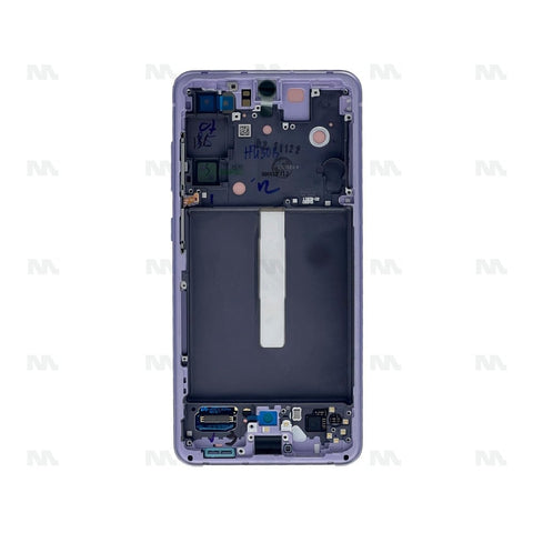 Chassis + Ecran Officiel Service Pack + Vitre pour Samsung Galaxy S21 FE G990B Lavender