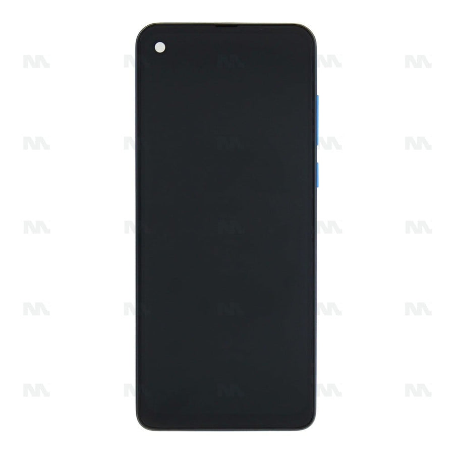 Chassis + Ecran LCD + Vitre pour Motorola One Vision (5D68C14352) (XT1970-1) - Sapphire Blue