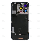 Vitre arrière avec NFC (Grand contour caméra) Compatible pour Apple iPhone 16 Pro Max - Titane Noir