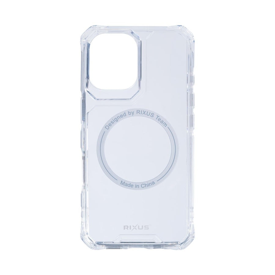 Étui antichoc Rixus Armor-X avec MagSafe pour Apple iPhone 16 transparent