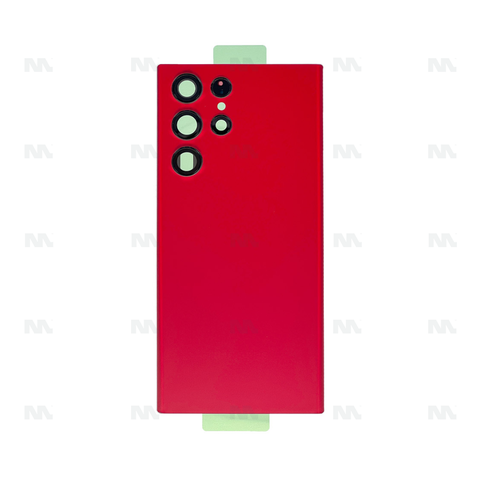 Vitre arrière pour Samsung Galaxy S22 Ultra S908B avec objectif rouge Original
