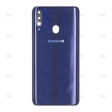 Vitre arrière pour Samsung Galaxy A20s A207F avec objectif bleu OEM