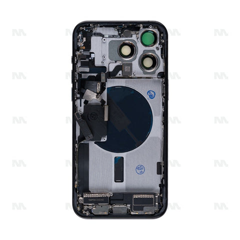 Boîtier avec petites pièces en titane noir OEM pour Apple iPhone 15 Pro Max