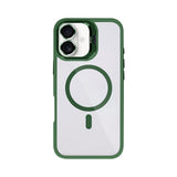 Étui Rixus Classic 03 avec MagSafe pour Apple iPhone 16 Plus vert foncé