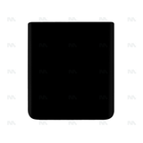Vitre arrière inférieure pour Samsung Galaxy Z Flip3 F711B - Phantom Black - OEM