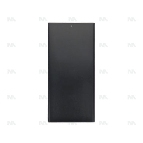 Chassis + Ecran Officiel Service Pack + Vitre pour Samsung Galaxy S23 Ultra S918B - Phantom Black