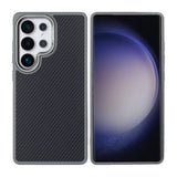Coque de protection Mag Carbon avec MagSafe pour Samsung Galaxy S25 Ultra – Gris titane