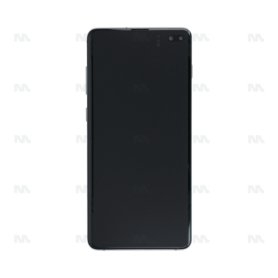 Chassis + Ecran Officiel Service Pack + Vitre pour Samsung Galaxy S10 Plus G975F - Prism Silver