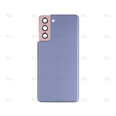 Vitre arrière pour Samsung Galaxy S21 5G G991B avec objectif Phantom Violet OEM