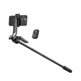 Perche à selfie Rixus RXSF55 avec caméra à suivi du visage par IA, noir