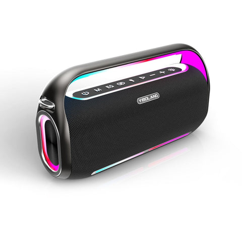 Enceinte Bluetooth Yibolang F3Pro avec deux microphones, couleur noire