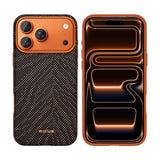 Coque Ultra-Fine Rixus Alpine Compatible MagSafe RXA056 pour Apple iPhone 17 Pro Max, 18 Pro Max - Or Safari