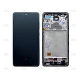 Chassis + Ecran Officiel Service Pack + Vitre pour Samsung Galaxy A72 A725F - Awesome Black