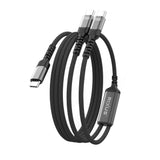 Câble Séparateur 2-en-1 USB-C vers Double USB-C 140W Rixus RXUC12