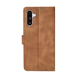 Rixus Bookcase pour Samsung Galaxy A26, A17 Marron clair