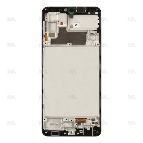 Chassis + Ecran Officiel Service Pack + Vitre pour Samsung Galaxy M32 M325F - Noir