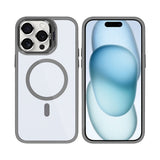 Étui Rixus Classic 03 avec MagSafe pour Apple iPhone 15 Pro Max Gris titane