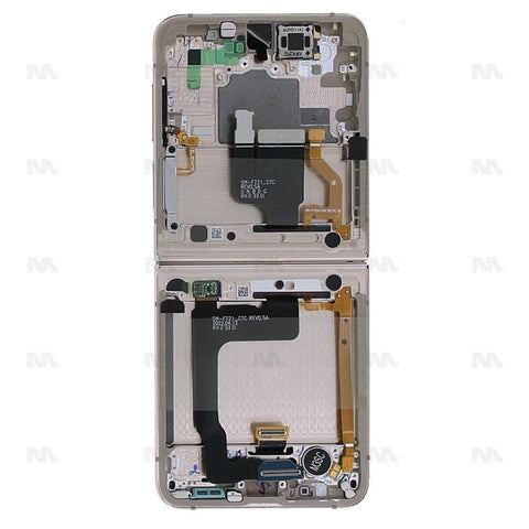 Chassis + Ecran LCD complet pour Samsung Galaxy Z Flip 4 (SM-F721B) Interne (GH82-29440C / GH82-30238C / GH82-29441C) - Pink Gold