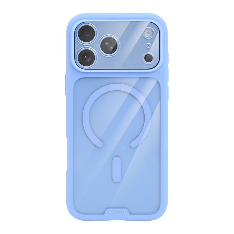 Coque Cristal Ambre Rixus Pour Apple iPhone 17 Pro Max, 18 Pro Max Bleu Clair