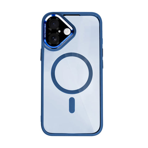 Étui Rixus Classic 04 avec MagSafe pour Apple iPhone 16 Plus bleu foncé