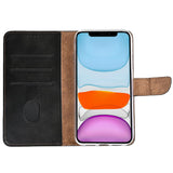 Rixus Bookcase pour Apple iPhone 11 Noir