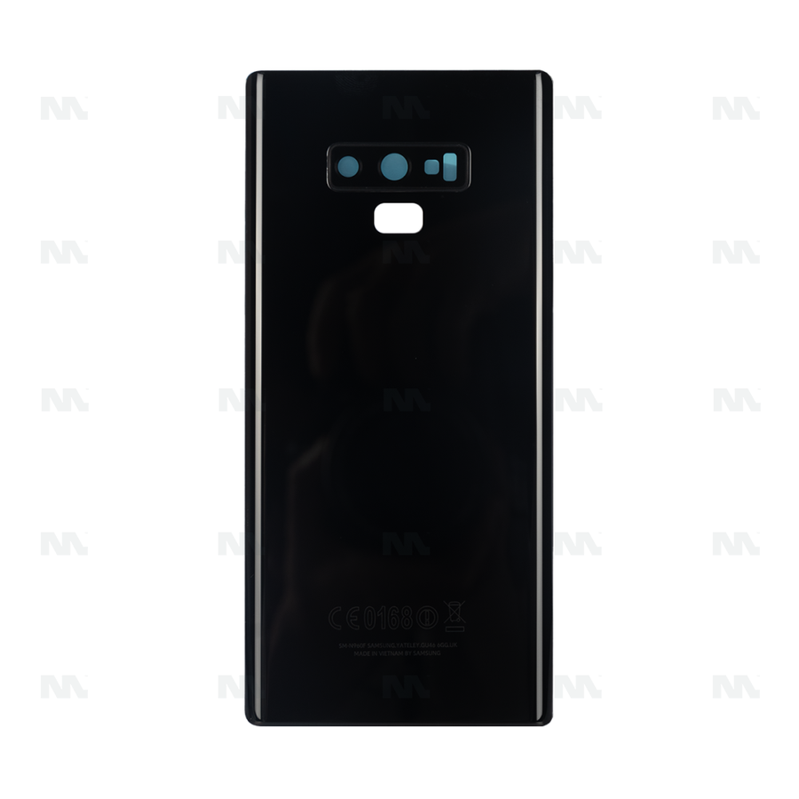 Vitre arrière pour Samsung Galaxy Note 9 N960F avec objectif, noir nuit, OEM