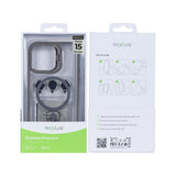 Étui Rixus Classic 03 avec MagSafe pour Apple iPhone 15 Pro Max Gris titane