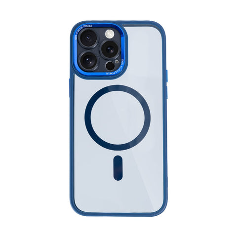 Étui Rixus Classic 04 avec MagSafe pour Apple iPhone 12 Pro bleu foncé