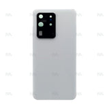 Vitre arrière pour Samsung Galaxy S20 Ultra G988B avec objectif, blanc nuage, OEM