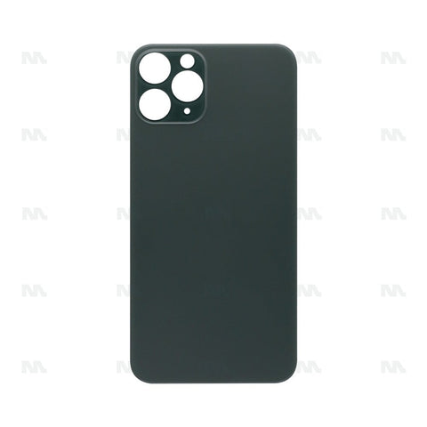 Vitre Arrière avec bloc complet pour Apple iPhone 11 Pro, cadre d'appareil photo agrandi Vert Compatible