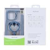 Étui Rixus Classic 03 avec MagSafe pour Apple iPhone 12 Pro Max bleu clair