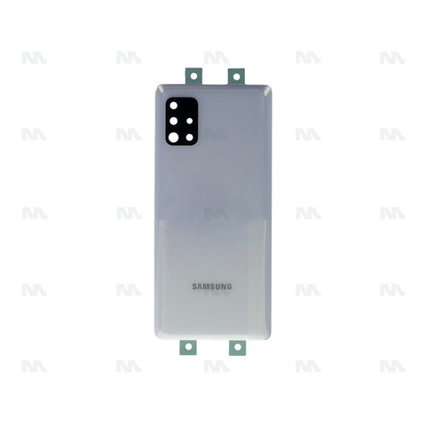 Vitre arrière pour Samsung Galaxy A51 5G A516B avec prisme lentille cube blanc OEM