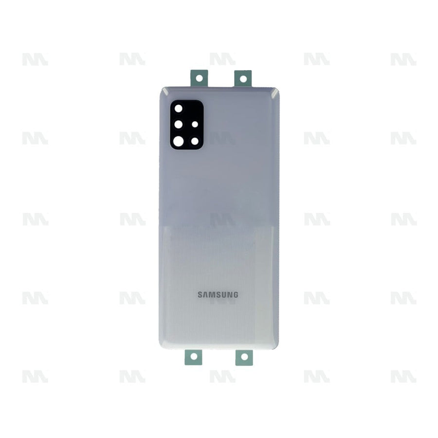 Vitre arrière pour Samsung Galaxy A51 5G A516B avec prisme lentille cube blanc OEM