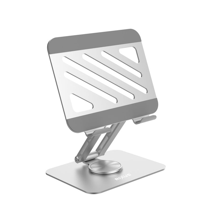 Support pour tablette Rixus RXHW45 pliable argenté